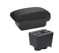 Voiture Pour VW Pour Polo 9N 3 2002 2003 2004 2005 2006 2007 2008 2009 Boîte D’accoudoir Voiture Boîte Rangement Accessoires Intérieurs Accessoires(C2 ligne noire Pas d'USB)