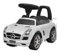 Voiture pousse-pied Mercedes Benz blanche pour enfant avec musique - Licence officielle - 2 ans+
