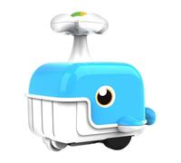 Voiture poussée pour tout-petits, voiture Press and Go,Voiture d'animaux de baleine de dessins animés | Jouets multifonctionnels pour apprentissage précoce, véhicule alimenté par friction