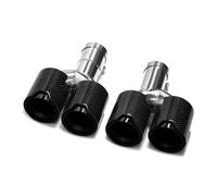 Voiture Queue Gorge 1 Paire D'embouts De Silencieux en Fibre De Carbone pour BMW G01 X3 G02 X4 30i 2.0T 2022+ Système D'échappement Quadruple Embout Echappement