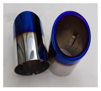 Voiture Queue Gorge 2 Embouts D'échappement Silencieux Pour Mazda 3 Pour Axela 2019-2020 Accessoires Auto Décoratifs En Métal(Bleu)