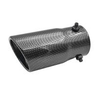 Voiture Queue Gorge Embout De Silencieux D'échappement Universel En Fibre Carbone 70 Mm Acier Inoxydable Décoration Extérieure Voiture(Carbon Bevel310)