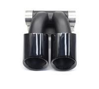 Voiture Queue Gorge Embout De Silencieux pour Cayman 718 981 987 pour Boxster 1 Pièce Double Embout D'échappement pour Voiture D'échappement Silencieux(981 Black A)