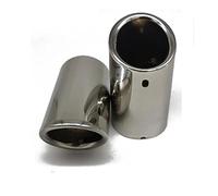 Voiture Queue Gorge Embout D'échappement Cache-silencieux Pour BMW E90 E92 Accessoires En Carbone(Argent)