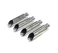 Voiture Queue Gorge Embouts De Silencieux Échappement pour Benz W463 Classe G Classe G500 G55 G63 76 Mm Embouts De Buse Tuyau D'échappement 4 Pièces D'échappement Silencieux(Silve D)
