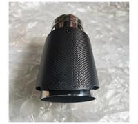 Voiture Queue Gorge Embouts De Silencieux Universels en Carbone Véritable Mat 1 Pièce pour Voitures Tuning Tuyaux D'échappement Acier Inoxydable 304 Embout Echappement(ID 60MM-OD 114MM)