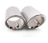 Voiture Queue Gorge Embouts D'échappement En Acier Inoxydable Pour A1 A3 A4 A6 Q3 Q5 Q7 2 Pièces Style J(Style C)