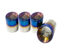 Voiture Queue Gorge Embouts D'échappement Inoxydable Sortie Inclinée Pour BMW F87 Pour M2 F80 Pour M3 F82 F83 Pour M4 F10 Pour M5 F12 F13 Pour 6 Installation Directe(Bleu)