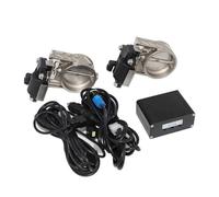 Voiture Queue Gorge Kit De Valve Électronique Pour Tuyau D'échappement De Voiture 51 63 76 Mm Kit De Contrôleur À Bouton Interrupteur De Contrôleur Universel Embout Echappement(Kit 76mm)