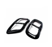 Voiture Queue Gorge Lot De 2 Cache-Silencieux D'échappement en Aluminium Noir Brillant pour BMW X5 G05 X6 G06 X7 G07 2019 2020 2021 Embout Echappement