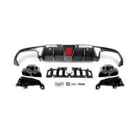 Voiture Queue Gorge pour Benz C205 pour AMG pour Coupé Style Carbone Véritable Diffuseur Et Embouts De Silencieux Noirs Embout Echappement