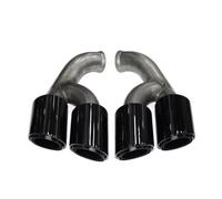 Voiture Queue Gorge pour Cayenne Muffler 958.2 2015 2016 2017 Mise À Niveau du Tuyau D'échappement pour GTS Embout De Tuyau D'échappement en Acier Inoxydable Embout Echappement