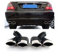 Voiture Queue Gorge Silencieux D'échappement en Acier Inoxydable pour Benz Classe E W211 E240 E280 E320 E350 E430 E500 E63 2002 2003 2004 2005 2006 2007 Embout Echappement