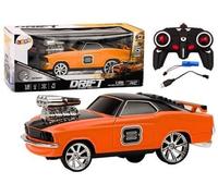 Voiture R/C 1:18 Drift 360 light sound orange.