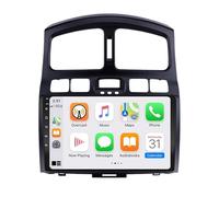 Voiture Radio à Écran Tactile pour Hyundai Classic Santa Fe 1 2000-2004 Bluetooth Voiture Stéréo WiFi Récepteur Radio FM USB Lien Miroir Auto Navi, 4 Nuclear 2G+32G