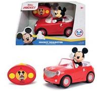 Jada Majorette 7/253074000 Disney - RC Mickey Roadster - Voiture Télécommandée - Figurine Mickey Incluse - Dès 3 Ans - 253074000ONL, Rouge