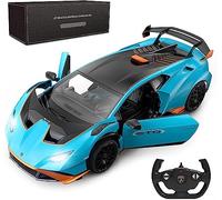 Voiture radiocommandée bleue Lamborghini Huracán STO : échelle 1:14 véhicule jouet télécommandé haute performance orientée vers la performance, idéale pour les amateurs de course
