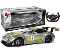 Voiture radiocommandée Mercedes AMG GT3 Rastar 1:14 grise avec télécommande