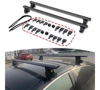 Voiture Rails Lot De 2 Barres De Toit Verrouillables en Aluminium Noir pour Mitsubishi pour Lancer 4 Portes Barres De Toit Transversaux