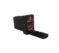 Voiture Rapide 3 Chargeur Double USB Ports Commutateur de Chargement for Mitsubishi Outlander 3 Xpander 2017 2018 Eclipse Cross Mirage PHEV (Color : Red 1)