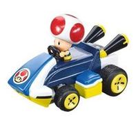 Carrera RC Mario Kart Mini RC Toad pour Enfants et Adultes, garçons et Filles, Licence Originale Unique, Plaisir de Conduite instantané avec prêt à Courir, Bleu