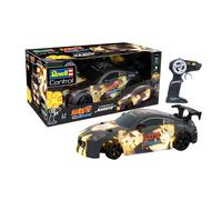 Revell RC I Naruto Itasha Drift Car I 4 Roues motrices et pneus d'entraînement I Corps thermoformé Robuste en éclairage de Sol LED élégant I Deux Ensembles de pneus pour la dérive et la Course