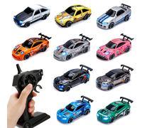 Voiture RC de drift haute vitesse 1/64 avec éclairage, télécommande 2.4G 4x4, mini-voitures de course de bureau, modèles de voitures entièrement proportionnés, cadeaux 1180BWT