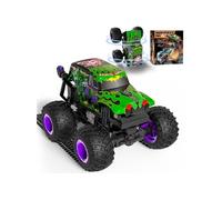 Voiture RC, monstre truck télécommandé, 20 km/h, monstre truck Tomb Digger avec lumière, échelle 1/20, monstre truck RC avec 100 min d'autonomie,