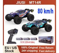 Voiture RC MT14R 1/14 JIUSI Brushless 80 km/h, voiture télécommandée 2,4 G, voiture de course tout-terrain haute vitesse, temps de fonctionnement de 23 à 26 minutes, jouets RC MT14R Purple 3B