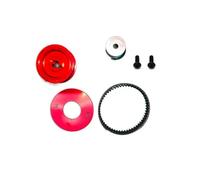 Voiture rc Pieces Compatible avec Tamiya TT 02 pour TT02 1/10 RC, Pièces De Mise À Niveau Voiture, Entraînement par Courroie, Système D'engrenages Transmission 16T 40T, Bricolage Modifier