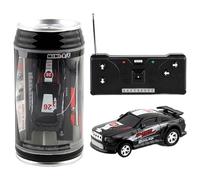 Voiture RC - radiocommandée avec canettes de barricades | Mini Voiture RCC pour Télécommande Quatre canaux : Jouet de Course Amusant, électronique PP, Batterie 2 x AA, Emballage Comp