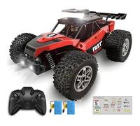 Voiture Rc Telecommandé 1/18 Tout Terrain Avec 2 Batterie 60 Min Play 20Km/H Plein Gaz Proportionnel Diy Autocollant Monster Truck