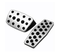 Voiture Recouvrement Repose-Pieds Pour Vauxhall pour Astra MK6 2009-2015 pour Insignia MK1 2008-2017 accessoires pédale voiture couvercle de pédale de frein à gaz Couvre-pédale(Aluminium NO Clip AT)