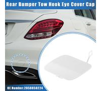 Voiture Remorquage Crochet Housse Capuchon pour Mercedes-Benz C300 2016-2018, Blanc Arriššre Pare-chocs