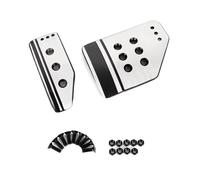 Voiture Repose Pied Pédales De Voiture Manuelles Embrayage Frein Accélérateur Couvre-pédales En Alliage D'aluminium Résistant À L'usure 3 Pièces/2 Pièces(S-A)