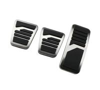 Voiture Repose-Pieds Pédale Kit de Protection de pédales d'accélérateur, d'embrayage et de Frein en Caoutchouc et Acier Inoxydable pour Pajero 3, Outlander, Lancer X, Eclipse et Cross at(3PC MT)