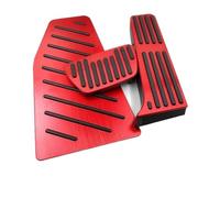 Voiture Repose-Pieds Pédale pour RAV4 pour XA50 2019-2024 pour Hybrides Véhicules Couvre-pédales D'accélérateur Frein Repose-Pieds Coussinets Pédale(at 3pcs Red)
