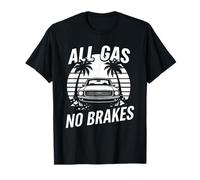 Voiture rétro All Gas No Brakes Sunset Vintage Classic Cars T-Shirt