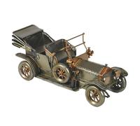 VOITURE rétro Miniature décoration en Métal de 27cm couleur Gris Kaki Cuivre Belle époque