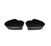 Voiture Rétroviseur Capuchon Pour BMW Série 5 530i VIII G60 G61 G68 2023 2024 Matériau ABS Rétroviseur Housse De Protection Style Adhésif(Glossy Black)