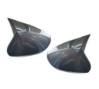 Voiture Rétroviseur Capuchon Pour Russian Pour Moderne Pour Solaris 1ère Pour Génération 2010 2011 2012 2013 2014 Coques De Rétroviseurs Latéraux Couvercle De Miroir(Carbon with light)