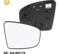 Voiture Rétroviseur Droit C?té Chauffé Rétroviseur Verre Avec Support GA-NI2119