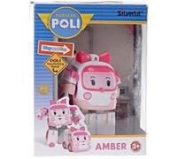 Voiture Robot Transformable 2 en 1 Silverlit Ambre Robocar Poli ambulance Rose G