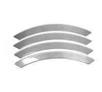 Voiture Roue Sourcils Protection pour Opel Monterey/Mokka/Mokka X/Meriva A/Meriva B/Karl,Protecteur Pare-Chocs Voiture Bandes Garniture Anti-Rayures,B-Silver