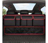 Voiture Sacs De Rangement Coffre pour Land Rover Range Rover Vogue L460 2023-2026, Organisateur Multi Purpose Sac Grande Capacité Imperméable Accessoires IntéRieurs,Red