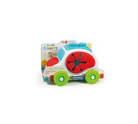 Clementoni – Voiture sensorielle Clemmy – 6-36 mois, 8 blocs souples, textures tactiles, lavable