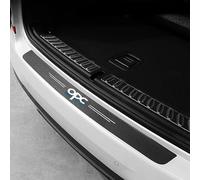 Voiture Seuil de Coffre Arrière Pare-Chocs Protection Film pour Opel OPC Line Astra H G J K F Zafira A Corsa B C D Mokkav Insignia Fibre Carbone Autocollants, Noir Bandes Décoratives Anti Rayures