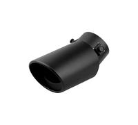 Voiture Silencieux Queue Unique Sortie Droit Noir 1 Embout D'échappement En Acier Inoxydable Noir Forme De Cœur Accessoire Voiture Stylé(Black-14)