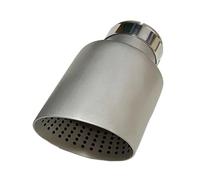 Voiture Silencieux Queue Unique Sortie Droit Noir 1 Pièce Accessoire Auto Embout D'échappement En Acier Inoxydable 304 Mat Garniture De Système D'échappement(67mm-114mm)