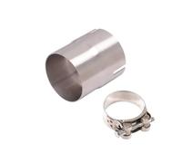 Voiture Silencieux Tuyau Réducteur D'échappement Universel en Acier Inoxydable pour Voiture Et Moto Tuyau Connexion Adaptateur 51MM 52MM 54MM 56MM 58MM 62MM 64MM Tuyaux 'échappement(51mm to 52mm)